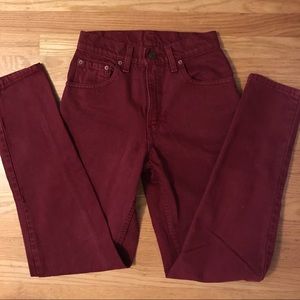 Levi’s 550 Red/Maroon Jeans (DO NOT BUY)